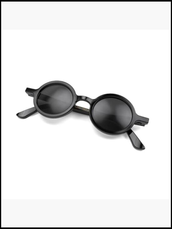 Round Sunglasses with Spring Hinge Polycarbonate Frame UV400